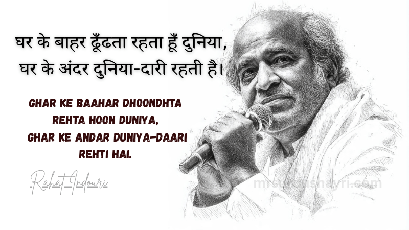Rahat Indouri Shayari, Rahat Indori Poetry