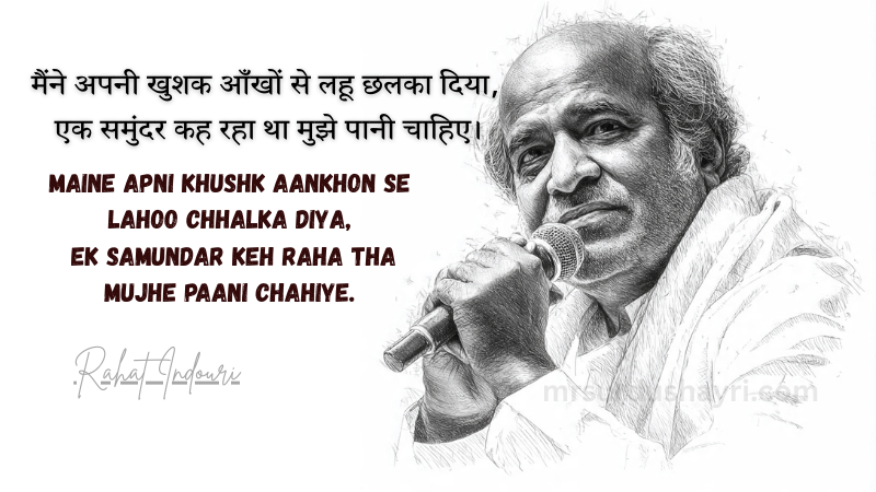 Rahat Indouri Shayari, Rahat Indori Poetry